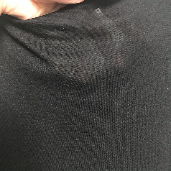 Black Scoop Neck T-shirt - Picture 8 of 9